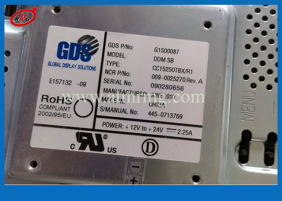 445-0713769 μέρη 4450713769 NCR 6622 μόνο Serv 15 μηχανών του ATM επίδειξη ίντσας LCD